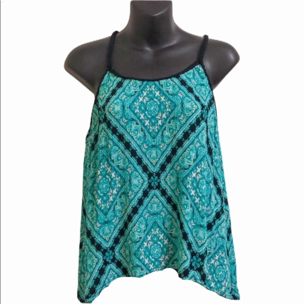 Turquoise Racerback Top